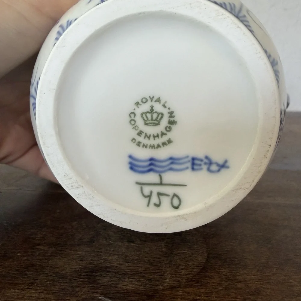 Royal Copenhagen Blue Fluted Plain No 450 Milk Jug Pitcher Factory 1st Quality‎